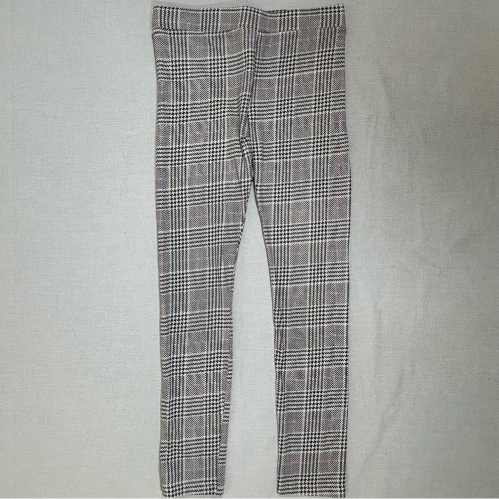 H&M Black and White Plaid Kids Leggings